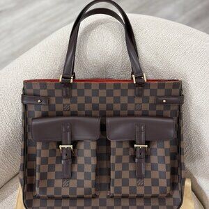 Authentic NEW Louis Vuitton Uzes GM discontinued Handbag Damier ebene